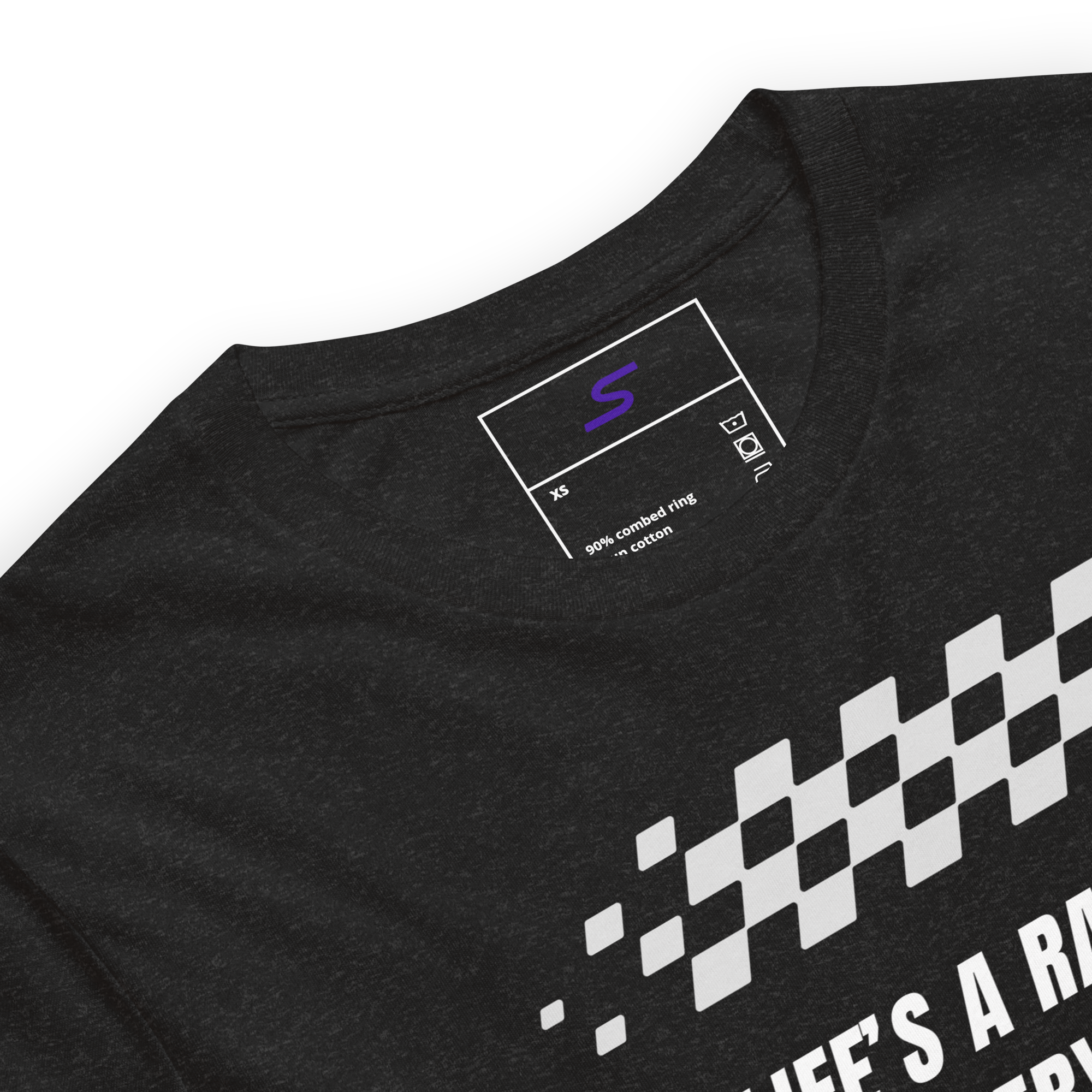 "Life’s a Race" Motorsport Tee – Go Purple Edition - Purple Sector Apparel