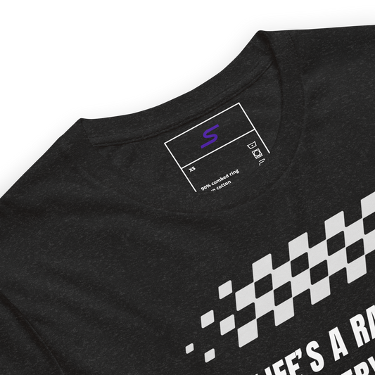 "Life’s a Race" Motorsport Tee – Go Purple Edition - Purple Sector Apparel
